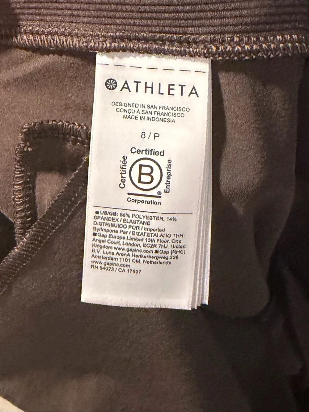 Athleta Brooklyn Mid Rise Ankle Pant in Brown Size 8